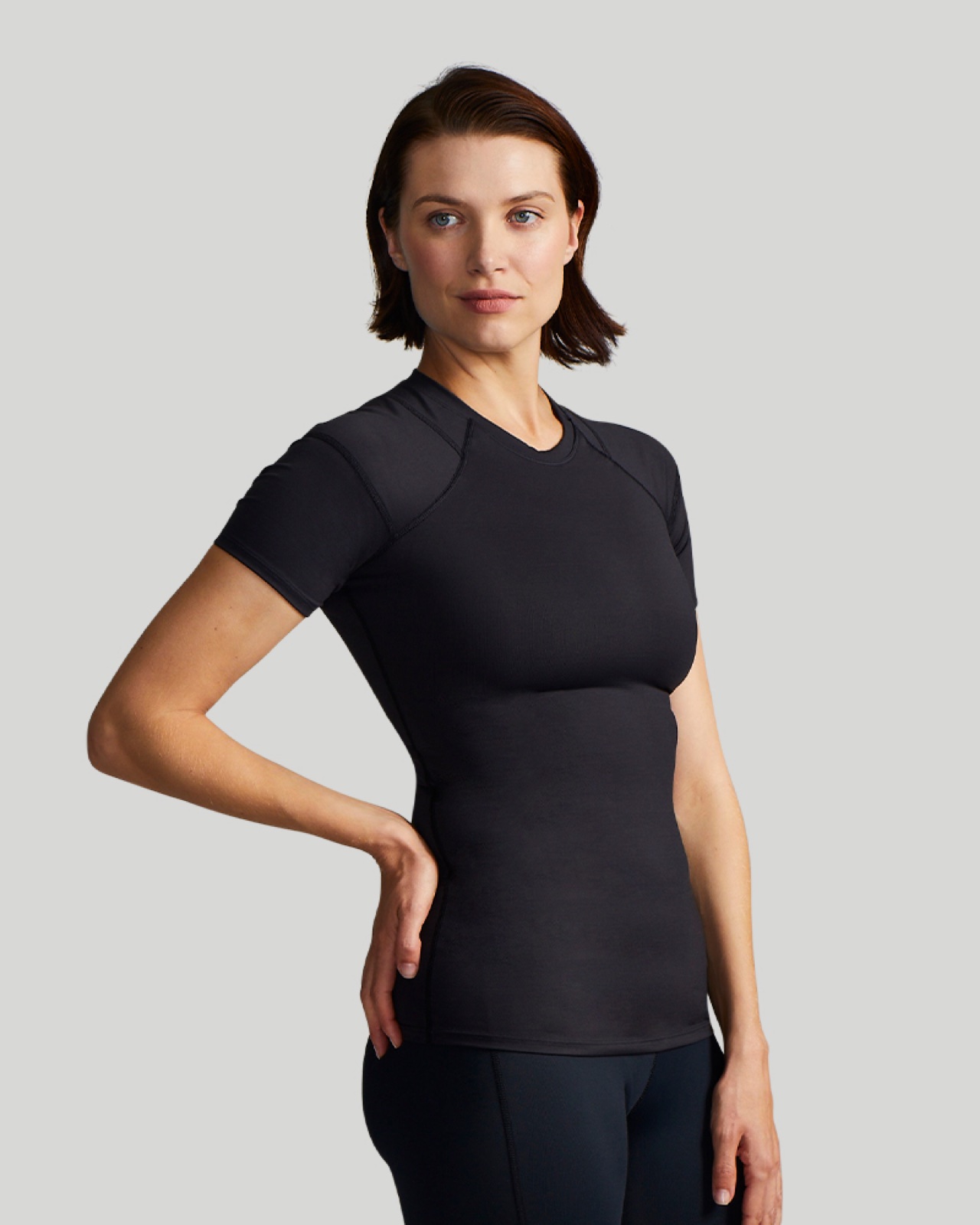 Riser Damen — Haltungs-Shirt mit Stütz-Panelen an Schultern und Rücken